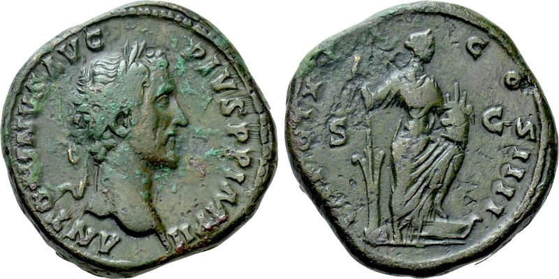 ANTONINUS PIUS (138-161). Sestertius. Rome. 

Obv: ANTONINVS AVG PIVS P P IMP ...