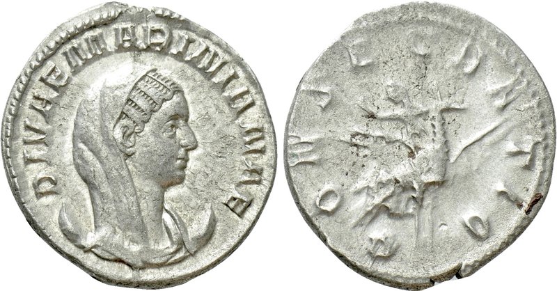 DIVA MARINIANA (Died before 253). Antoninianus. Rome. Struck under Valerian I. ...