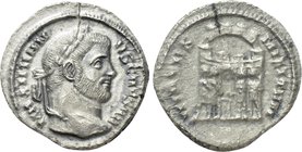 GALERIUS (293-305). Argenteus. Ticinum.