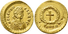 AELIA EUDOCIA (Augusta, 423-460). GOLD Tremissis. Constantinople.