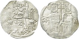 SERBIA. Stefan Uroš IV Dušan with Elena (1331-1355). Dinar.