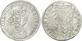 GERMANY. Anhalt-Zerbst. Karl Wilhelm (1667-1718). Gulden or 2/3 Taler (1678-CP).