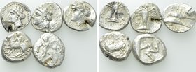 5 Greek Coins; Kelenderis, Aspendos etc.