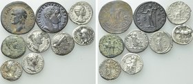 9 Roman Coins; Agrippa, Nero etc.