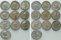 10 Roman Provincial Tetradrachms.