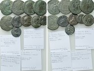 10 Roman Provincial Coins of Anchialos.