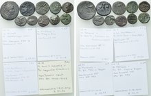 10 Greek Coins of Pantikapaion and Phanagoria.
