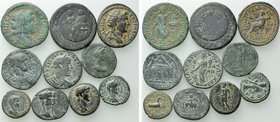 10 Roman Provincial Coins.