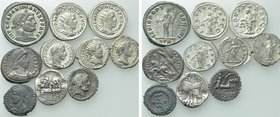 10 Roman Coins; Septimius Severus, Philippus Arabs etc.