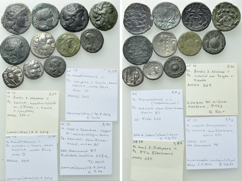 11 Greek Coins of Kallatis. 

Obv: .
Rev: .

. 

Condition: See picture....