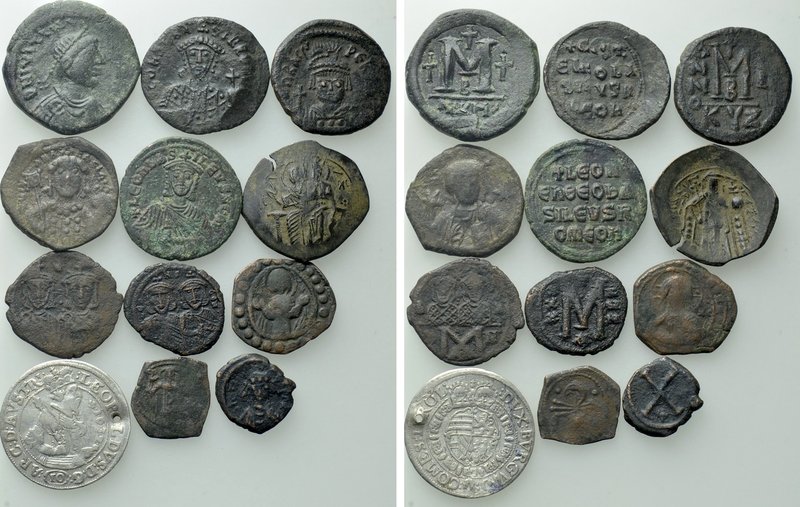 12 Byzantine and Other Coins. 

Obv: .
Rev: .

. 

Condition: See picture...