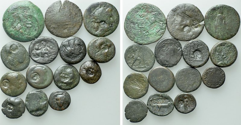 14 Coins With Counter Marks. 

Obv: .
Rev: .

. 

Condition: See picture....