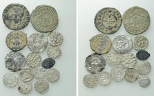 15 Medieval Coins; Russia, Venice etc..