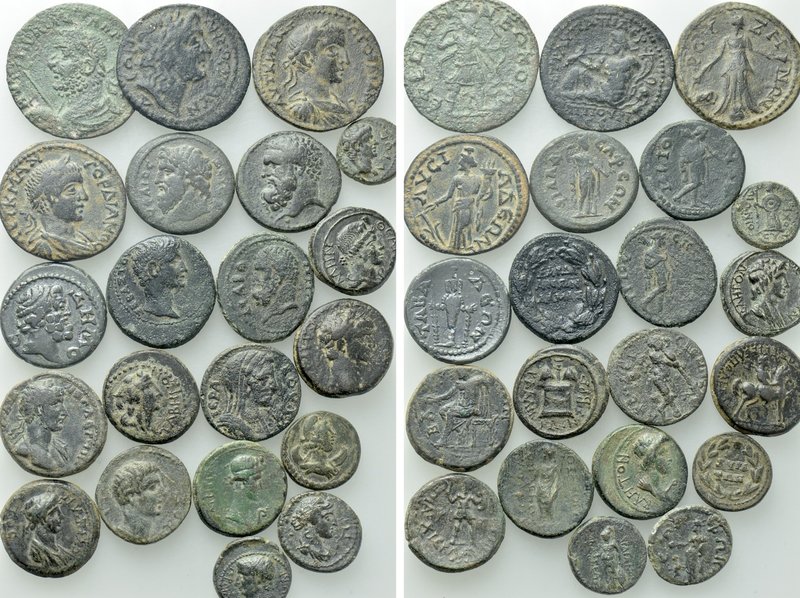 21 Roman Provincial Coins. 

Obv: .
Rev: .

. 

Condition: See picture.
...