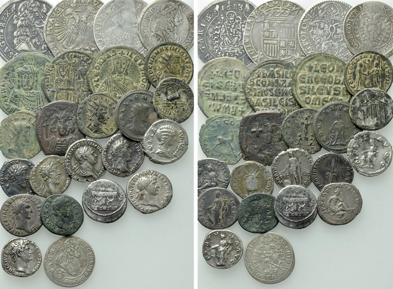 24 Coins; Roman to Modern. 

Obv: .
Rev: .

. 

Condition: See picture.
...