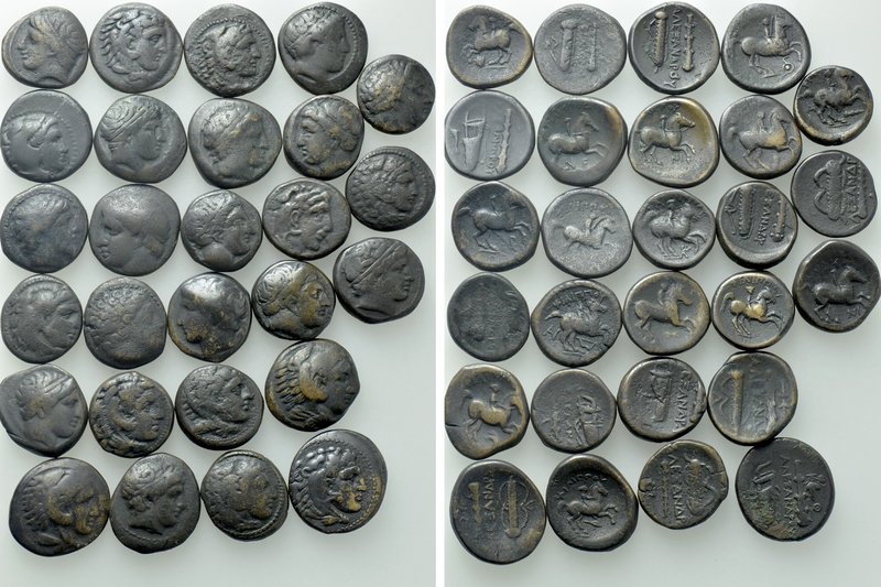 27 Ae Coins of the Macedonian Kings. 

Obv: .
Rev: .

. 

Condition: See ...