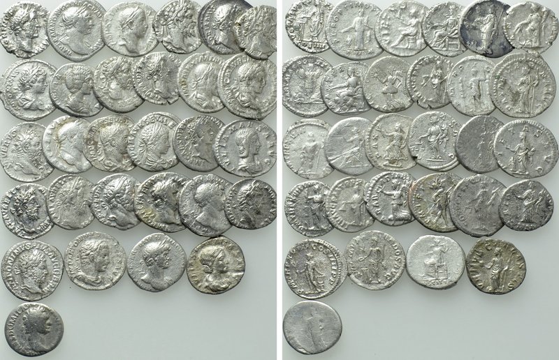 29 Roman Denari. 

Obv: .
Rev: .

. 

Condition: See picture.

Weight: ...