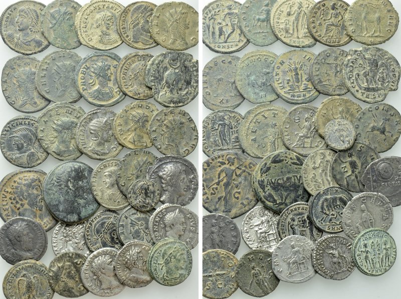 Circa 31 Roman Coins; Augustus, Macrinus etc. 

Obv: .
Rev: .

. 

Condit...
