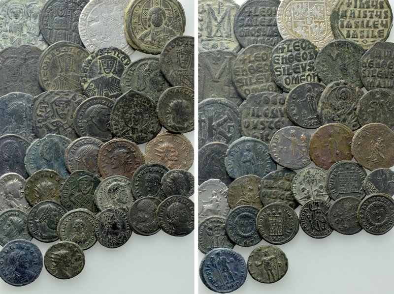 33 Coins; Roman, Byzantine and Modern. 

Obv: .
Rev: .

. 

Condition: Se...