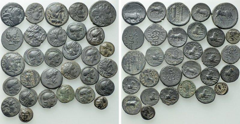 30 Greek Coins; Seleukos, Pergamon etc. 

Obv: .
Rev: .

. 

Condition: S...