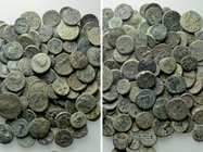 Circa 120 Greek Coins.