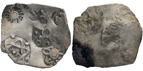 Ancient India
Punch-Marked Coins
Karshapana
Punch Marked Silver Karshapana Coin of Magadha Janapada.
Punch Marked Coin, Magadha Janapada (600-350 ...