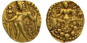Ancient India
Gupta Dynasty
Gold Dinara
Gold Dinar Coin of Chandragupta II of Gupta Dynasty of Archer type.
Gupta Dynasty, Chandragupta II (Vikram...