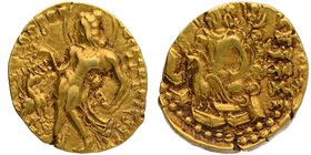 Ancient India
Gupta Dynasty
Gold Dinara
Gold Dinar Coin of Kumaragupta I of Gupta Dynasty of Kartikeya type.
Gupta Dynasty, Kumaragupta I (Mahendr...