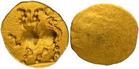 Hindu Medieval of India
South India
Gold Half Fanam Coin of Rajula Reddy of South India.
South India, Rajula Reddy, Gold 1/2 Fanam, Obv: ornate Lio...