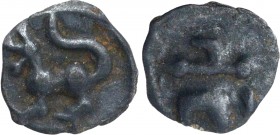 Hindu Medieval of India
Vijayanagar Feudatory
Silver Half Tara Coin of Chiefs of Nagire of Vijayanagara Empire.
Vijayanagara Empire, Chiefs of Hadu...