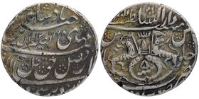 Indian Princely States
Awadh State
Rupee 01
Silver One Rupee Coin of Nasir ud din Haider of Dar us Sultanat Luknow MInt of Awadh.
Awadh, Nasir ud-...