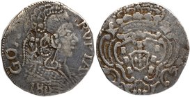 European Enclave
India Portuguese
Rupia 01
Silver Rupia Coin of Maria I of Goa of Indo Portuguese.
Indo Portuguese, Goa, Maria I, Silver Rupia, 18...
