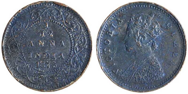 British India
Anna 1/12
Anna 1/12
Copper One Twelfth Anna Coin of Victoria Qu...