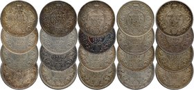 British India
Rupee 1/4
Lot of 10 or Above Coins
Silver Quarter Rupee Coin of King George V of Bombay and Calcutta Mint of Different Years.
King G...