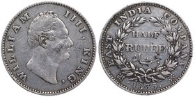 British India
Rupee 1/2
Rupee 1/2
Silver Half Rupee Coin of King William IIII of Calcutta Mint of 1835.
1835, King William IIII, Silver 1/2 Rupee,...