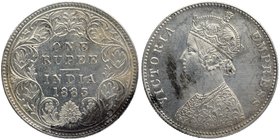British India
Rupee 1
Rupee 01
Silver One Rupee Coin of Victoria Empress of Bombay Mint of 1883.
1883, Victoria Empress, Silver Rupee, Bombay Mint...