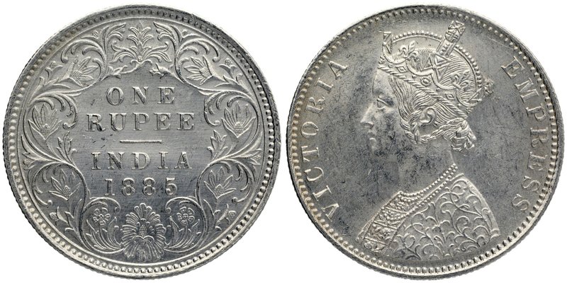 British India
Rupee 1
Rupee 01
Silver One Rupee Coin of Victoria Empress of B...