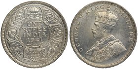 British India
Rupee 1
Rupee 01
Silver One Rupee Coin of King George V of Bombay Mint of 1921.
1921, King George V, Silver Rupee, Bombay Mint, dot,...