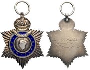 British India
King George VI
Indian Title Silver Badge of Khan Sahib.
Medal, Indian Title Badge for Muslims, Khan Sahib, King George VI, Silver and...