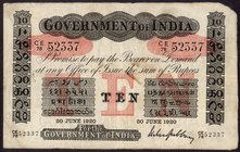 British INDIA Notes
K. G. V.
Uniface Ten Rupees Bank Note of King George V Signed by M.M.S. Gubbay of 1920.
British India, King George V, Uniface, ...