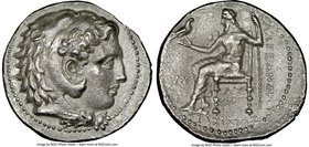 MACEDONIAN KINGDOM. Alexander III the Great (336-323 BC). AR tetradrachm (28mm, 5h). NGC Choice VF, Fine Style. Late lifetime-early posthumous issue o...