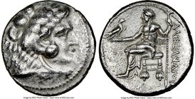 MACEDONIAN KINGDOM. Alexander III the Great (336-323 BC). AR tetradrachm (26mm, 6h). NGC VF. Posthumous issue of Ake or Tyre, dated Regnal Year 30 of ...