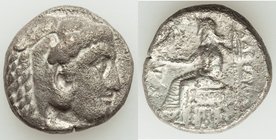 MACEDONIAN KINGDOM. Alexander III the Great (336-323 BC). AR barbarous imitative tetradrachm (23mm, 15.20 gm, 9h). Choice VF, porosity. Barbarous imit...