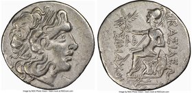 THRACE. Byzantium. Ca. 2nd-1st centuries BC. AR tetradrachm (31mm, 11h). NGC VF. Name and types of Lysimachus of Thrace. Diademed head of deified Alex...