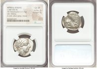 ATTICA. Athens. Ca. 440-404 BC. AR tetradrachm (25mm, 17.18 gm, 3h). NGC Choice VF 4/5 - 5/5. Mid-mass coinage issue. Head of Athena right, wearing cr...
