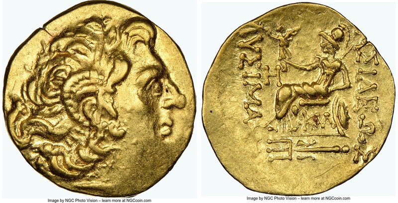 PONTIC KINGDOM. Mithradates VI (120-63 BC). AV stater (18mm, 8.34 gm, 11h). NGC ...