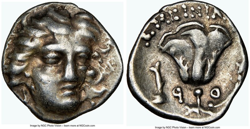 CARIAN ISLANDS. Rhodes. Ca. 230-205 BC. AR hemidrachm (11mm, 1h). NGC Choice VF....