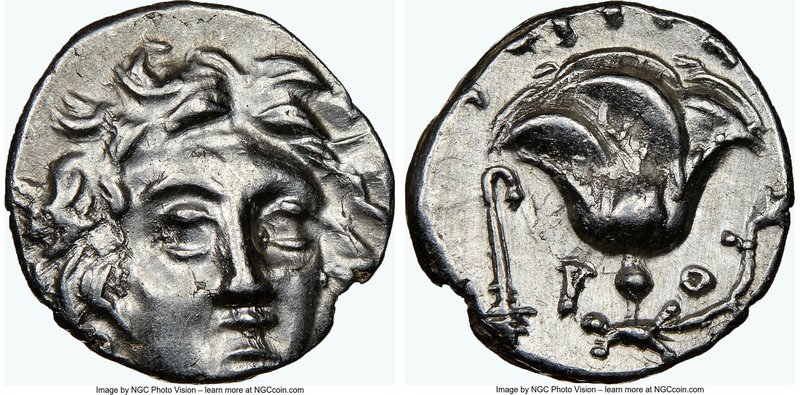 CARIAN ISLANDS. Rhodes. Ca. 205-190 BC. AR hemidrachm (11mm, 1.21 gm, 12h). NGC ...