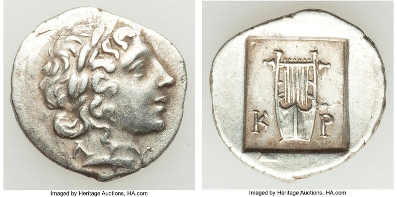 LYCIAN LEAGUE. Cragus. Ca. 1st century BC. AR hemidrachm (16mm, 1.70 gm, 11h). X...