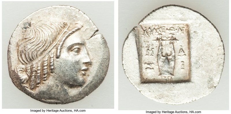 LYCIAN LEAGUE. Masicytes. Ca. 1st century BC. AR hemidrachm (16mm, 1.78 gm, 12h)...